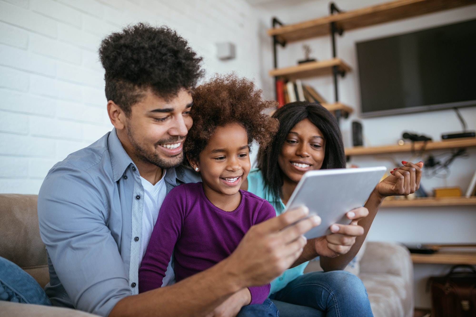 Family having fun